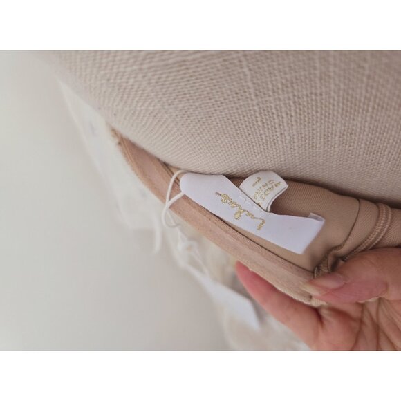 Lulus Wedding Loving Beauty White Lace Puff Sleeve Off The Shoulder Maxi Dress L - Picture 11 of 13